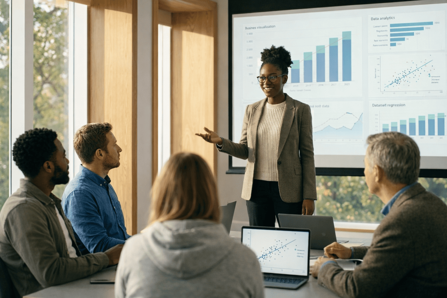 Black students studying